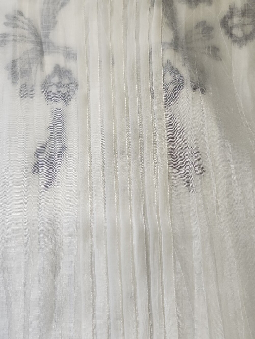 NIC+ZOE Cream Button-Front Blouse with Brown & Black Floral Embroidery - Picture 10 of 16